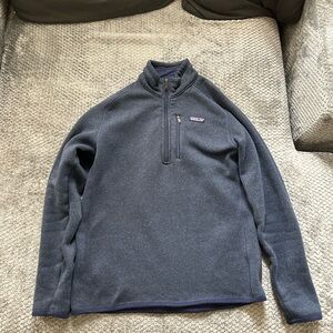 Patagonia Navy Fleece Quarter Zip Jacket
